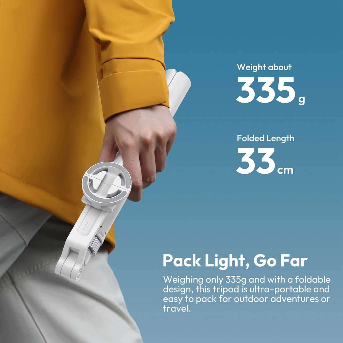 Ulanzi TT88 Overhead smartphone selfiestick - Wit