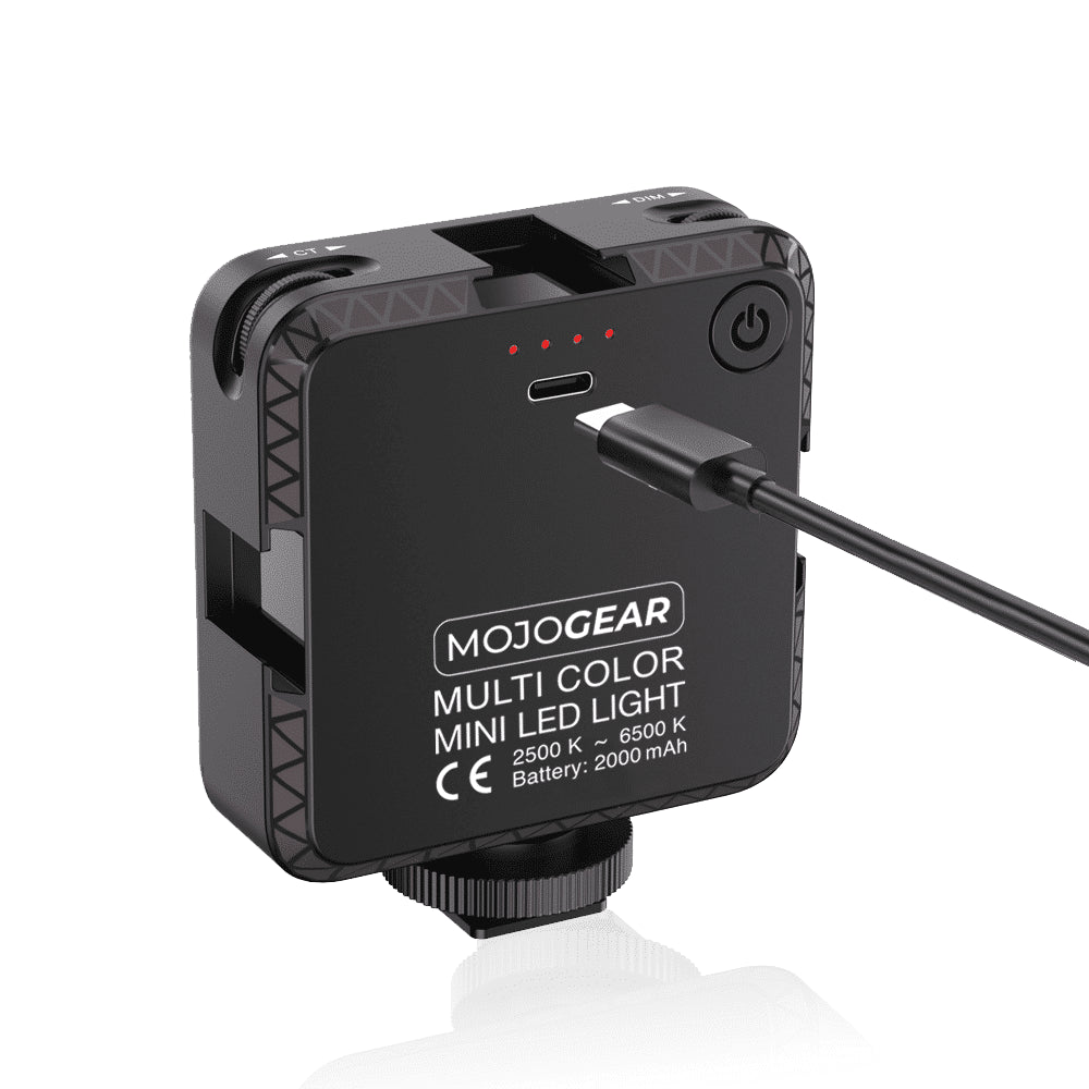 MOJOGEAR W64 Multi Color Mini LED Foto- en videolamp voor smartphone en camera - Cameralampen