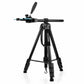 Trépied MOJOGEAR 179 cm 3-en-1 : trépied, monopode et bras horizontal