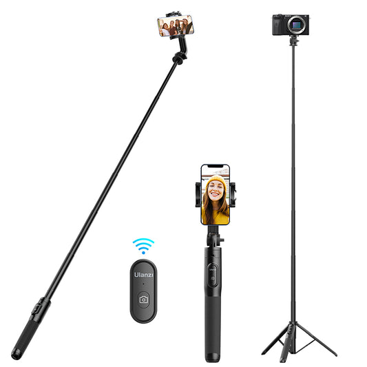 Perche à selfie Ulanzi SK-03 avec trépied de 1,6 m et déclencheur à distance Bluetooth