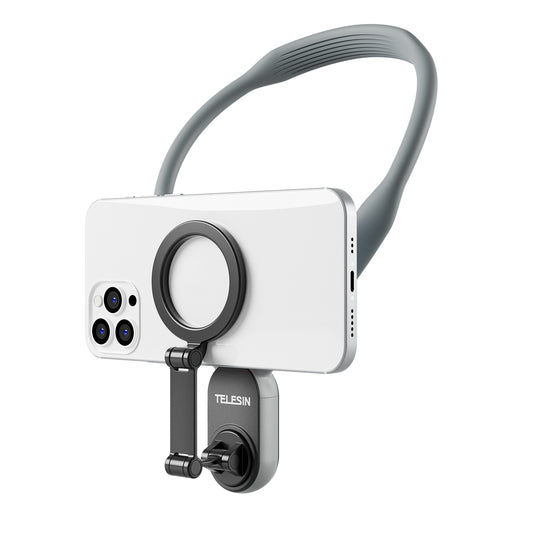 Telesin magnetische neck mount voor smartphone - Grijs - Telefoonhouders