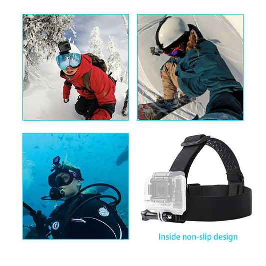 MOJOGEAR A02 Head & Chest Strap Kit voor GoPro en smartphone - GoPro Mounts