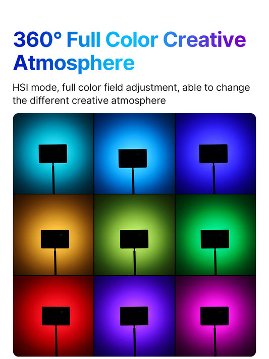 Ulanzi LT003 10 inch LED-videolamp RGB 15W - Cameralampen