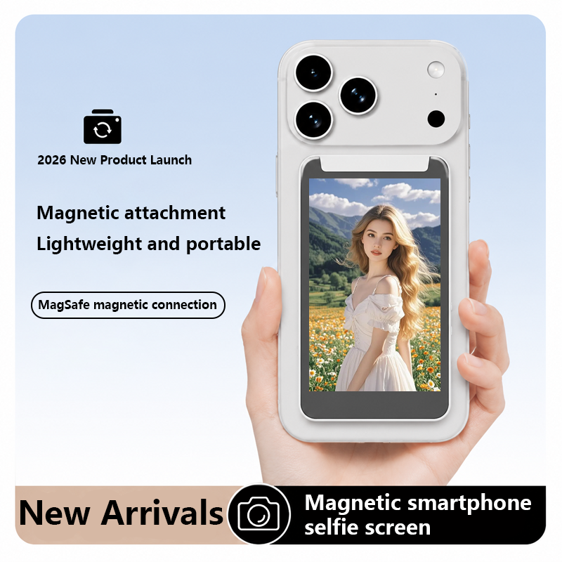 Moniteur de selfie/vlog MOJOGEAR VS5 XL avec lampe - Blanc