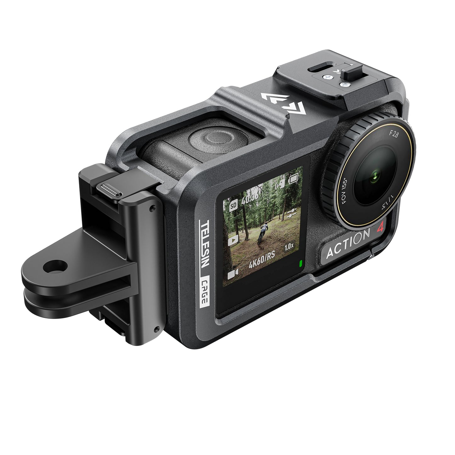 Telesin Metalen cage voor DJI Osmo Action 3/4 - GoPro Cases & behuizingen