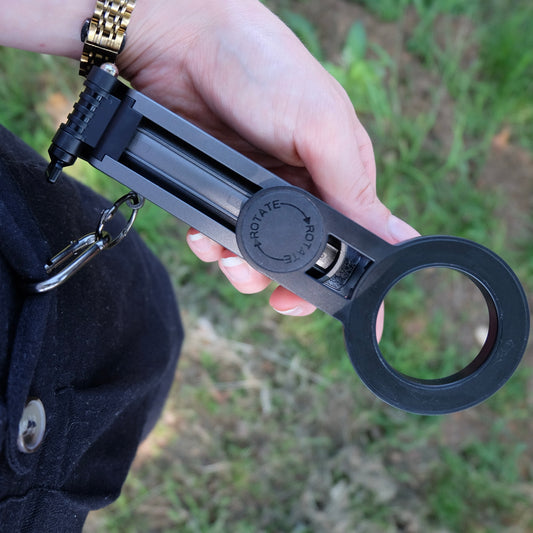 MOJOGEAR TS2 6-in-1 Mini Selfiestick Statief & Grip voor telefoon Magnetisch - Zwart - Statieven en toebehoren