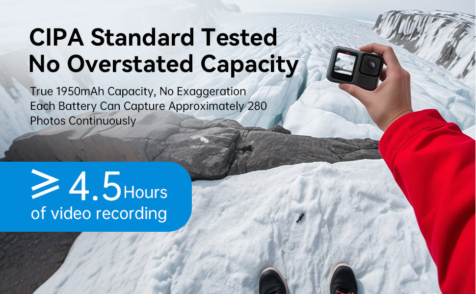 Telesin oplaadbare batterij voor GoPro 13 - 1950 mAh - GoPro Accu's en opladers