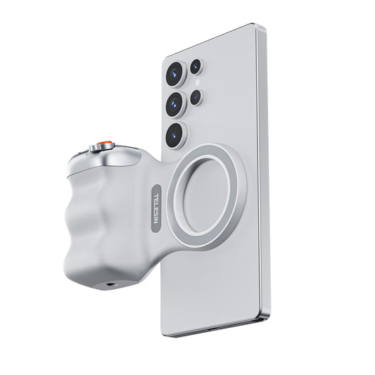 Telesin Fun Shot Magnetic Grip 2 magnetisch - Wit - Handgrips