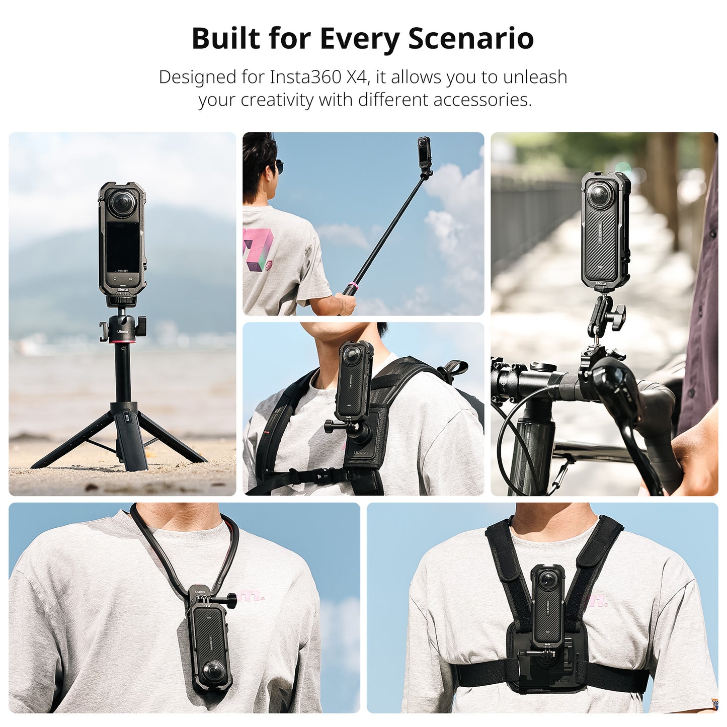 Ulanzi IN-04 Camera Cage Metaal voor Insta360 X4 - Camera cages