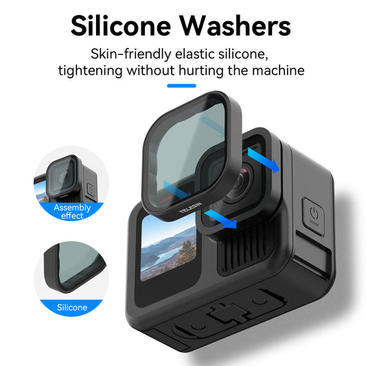 Telesin Lens Filter Kit voor GoPro Hero 13 - CPL+ND8/16/32 - GoPro filters