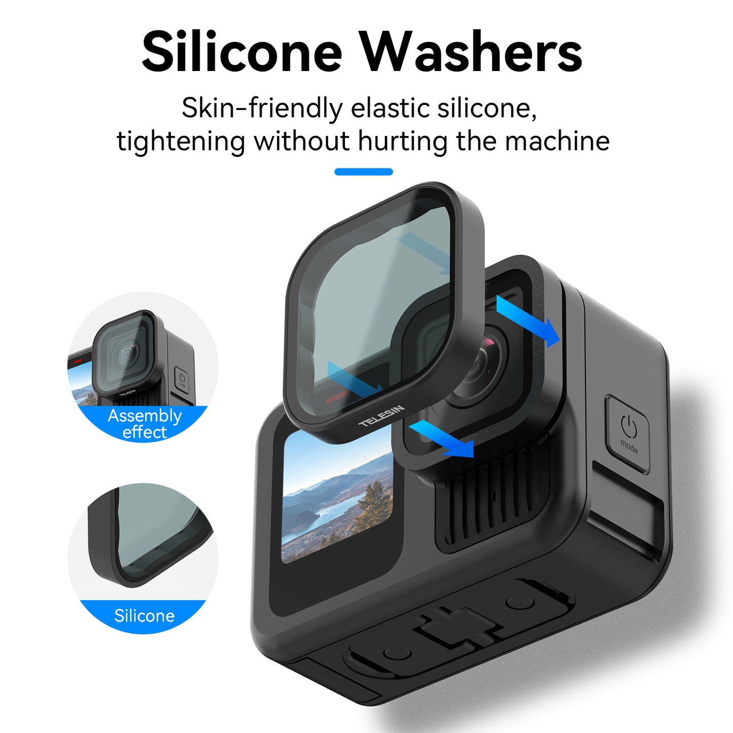 Telesin Lens Filter Kit GoPro Hero 13 - CPL+ND8/16/32/64 - GoPro filters