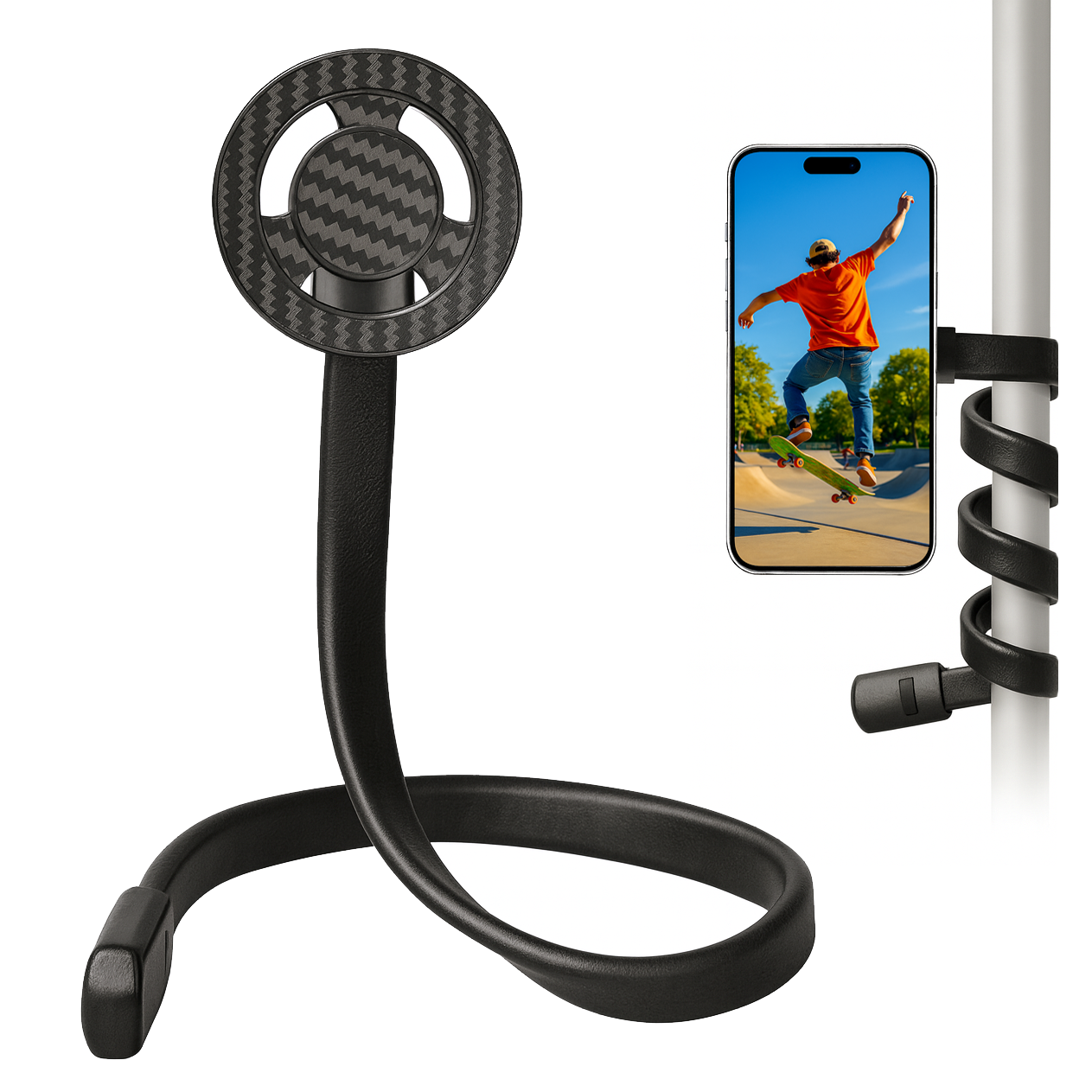 MOJOGEAR Flexibele arm met magnetische mount voor smartphone - Telefoon en Tablethouders