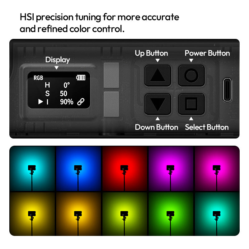 Lampe de poche pliable Ulanzi FOLD8 RGB