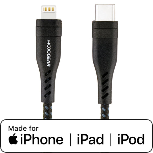 MOJOGEAR Apple Lightning naar USB-C kabel Extra Sterk - 150 cm - Telefoonkabels