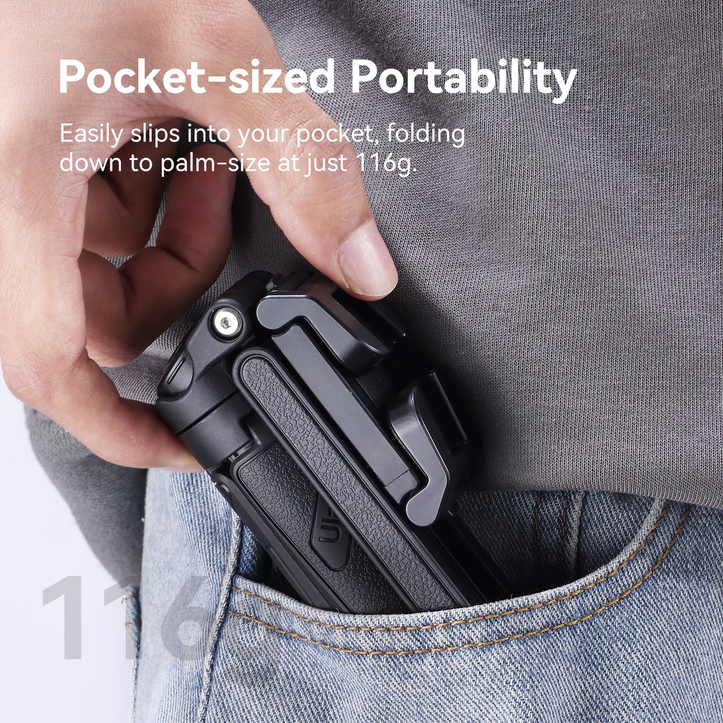 Ulanzi JJ02 Pocket Selfie Stick Tripod with Remote