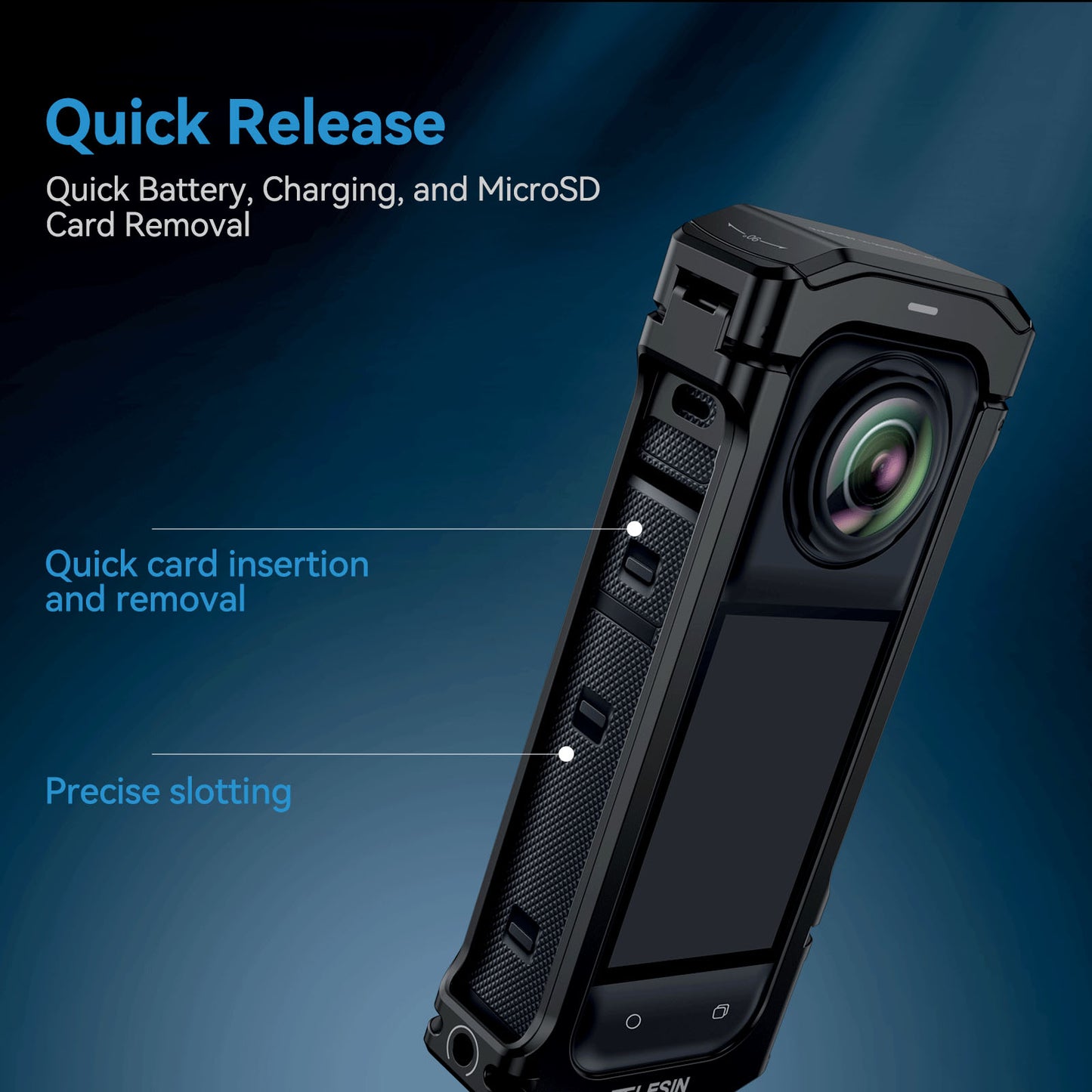 Telesin Metalen cage voor Insta360 X4 - GoPro Cases & behuizingen