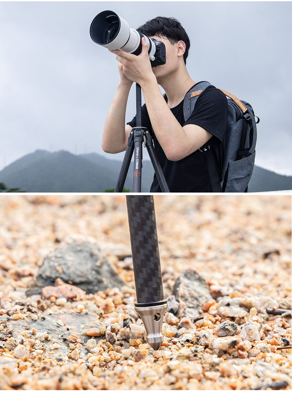 Ulanzi x Coman Zero Y Carbon lichtgewicht Travel Statief - Grote statieven