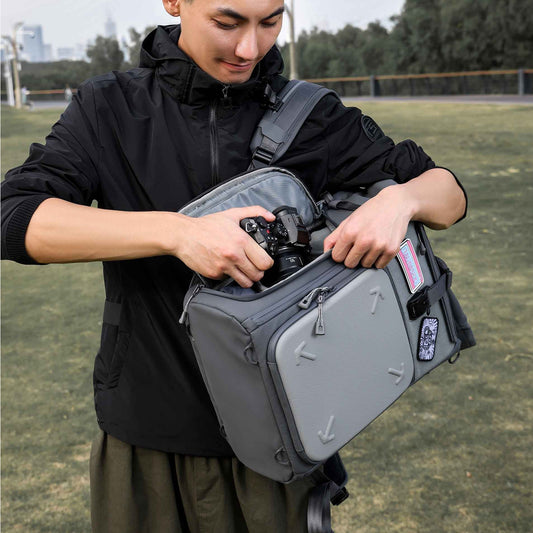Ulanzi BP04 Hard Shell Rugzak 25 liter met Find My Tracker - Cameratassen