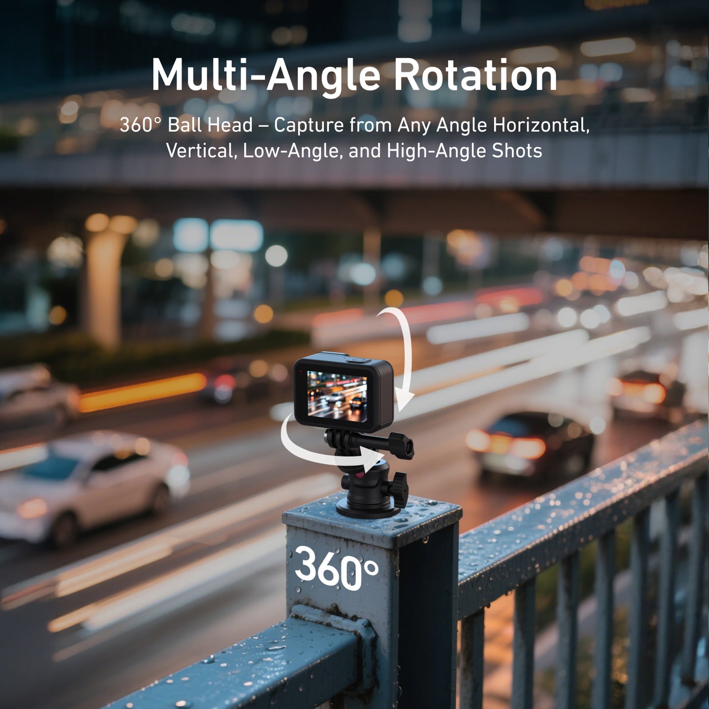 Telesin Magnetische mount met balhoofd voor actioncam - GoPro Mounts