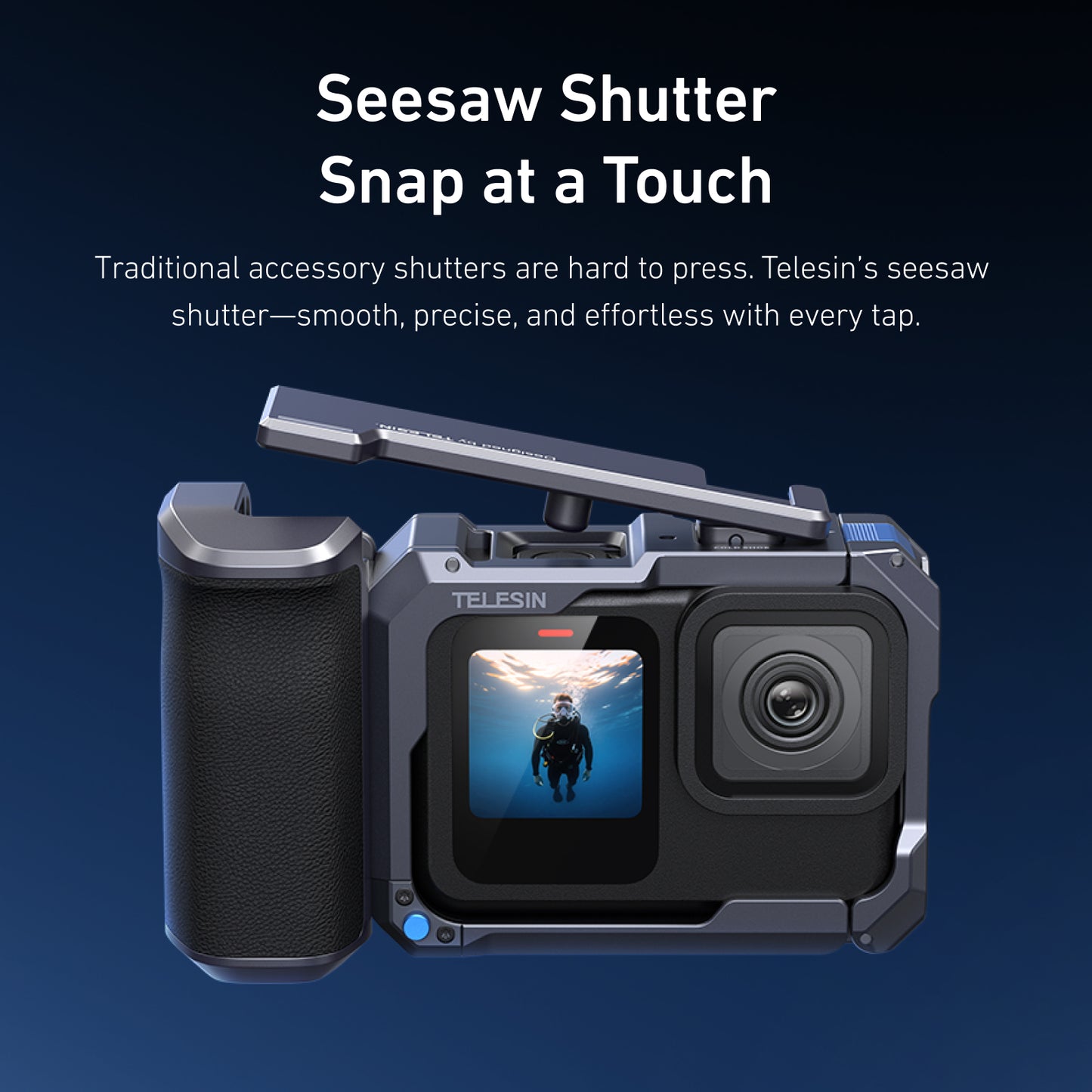 Telesin StreetGrip Kit voor GoPro 9/10/11/12/13 met cage - GoPro Cases & behuizingen