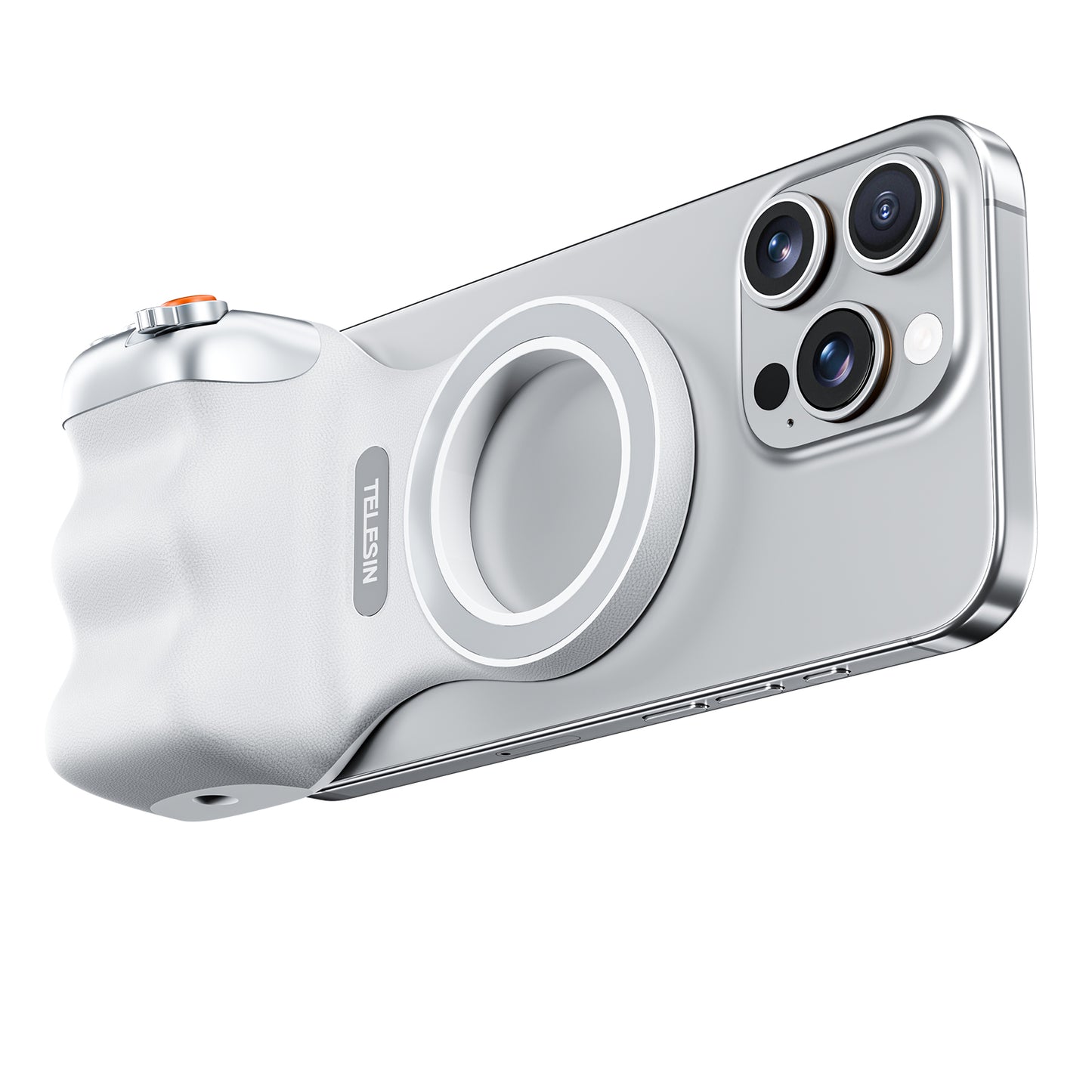 Telesin Fun Shot Magnetic Grip 2 magnetisch - Wit - Handgrips