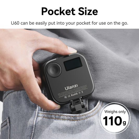 Ulanzi U60 RGB Videolamp - Cameralampen