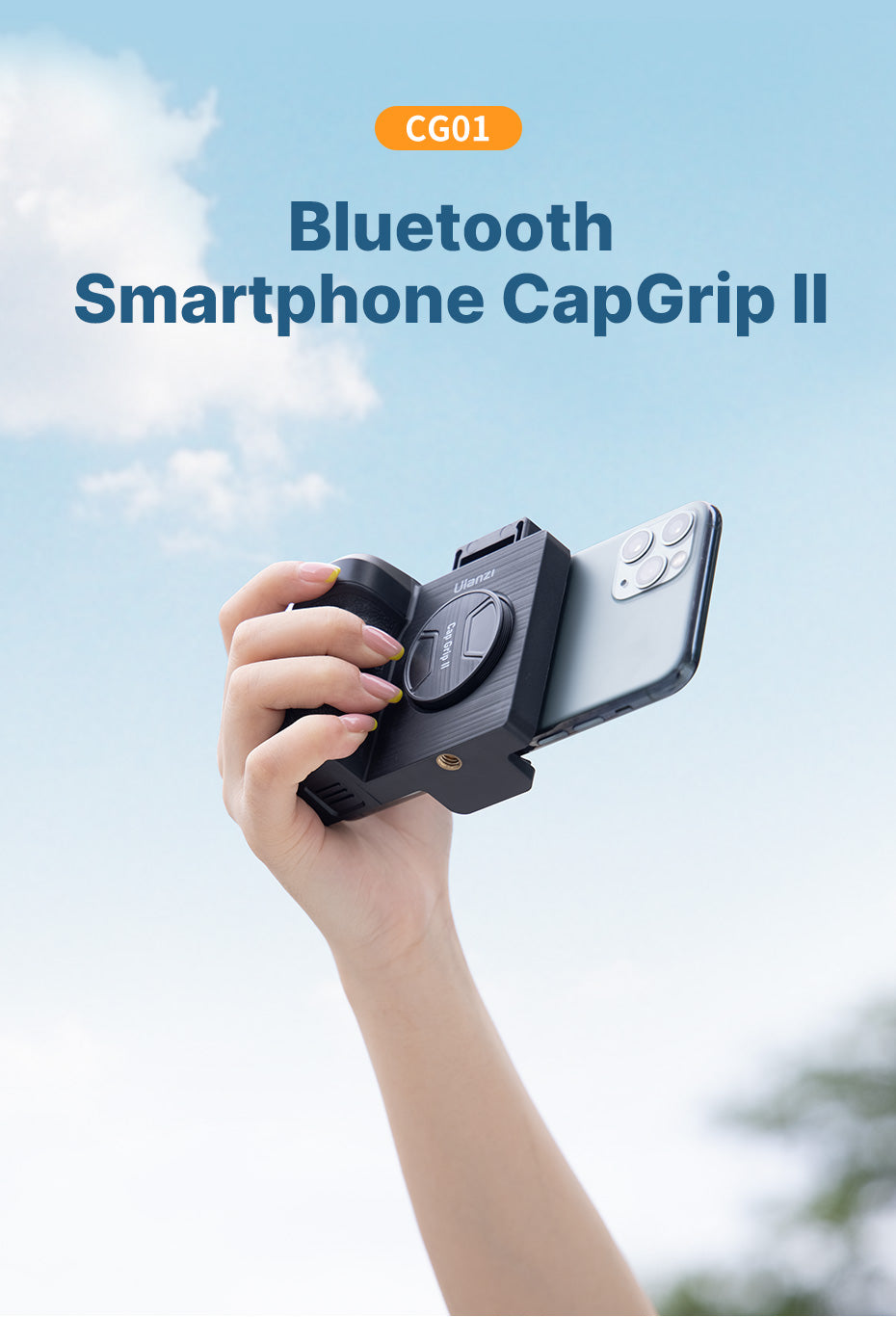 Ulanzi CapGrip II smartphone camera grip met magnetische Bluetooth afstandsbediening - Handgrips