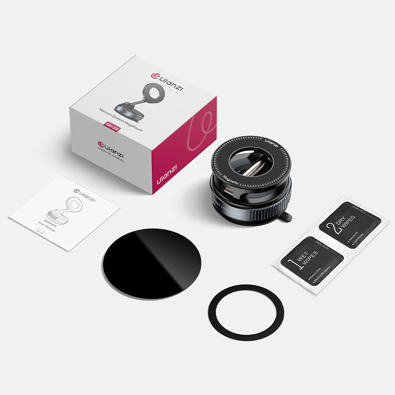 Ulanzi SK-25 MagMount Zuignap-houder voor smartphone - Magnetisch - Telefoonhouders