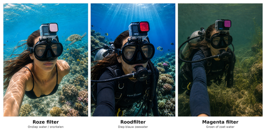 MOJOGEAR Accessoire-set voor GoPro Hero 9 / 10 / 11 / 12 - GoPro Onderwater-accessoires