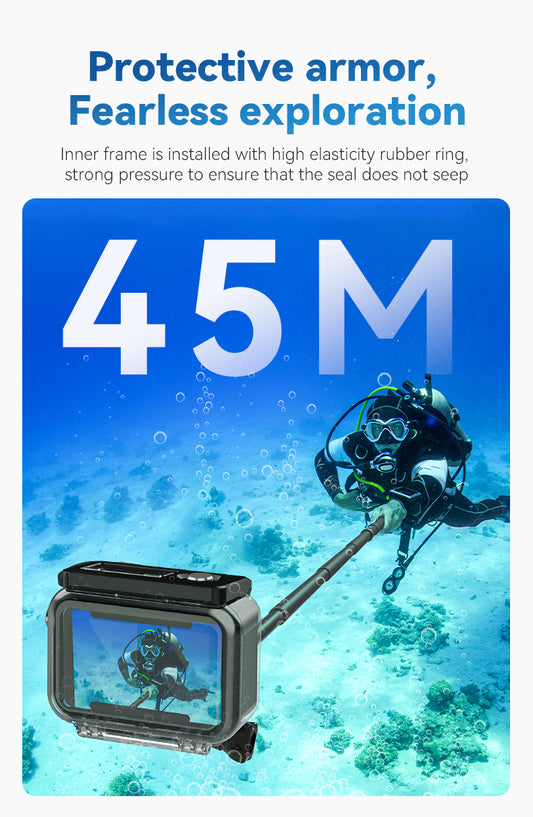 Telesin waterdichte case voor DJI Osmo Action 3/4/5 - Camera cages