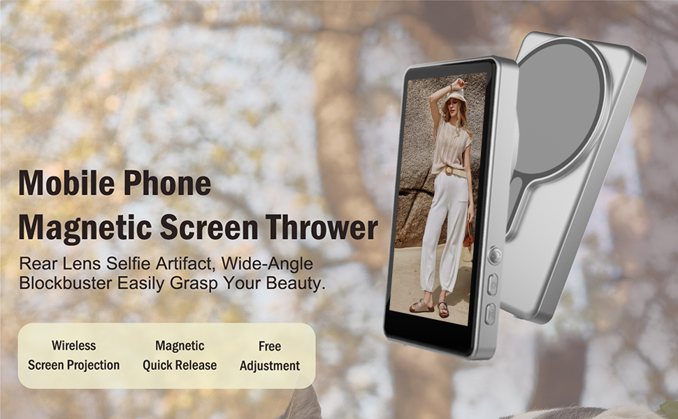 MOJOGEAR VS1 Selfie Vlog Monitor - Alleen compatibel met Samsung - Grijs - Overige producten