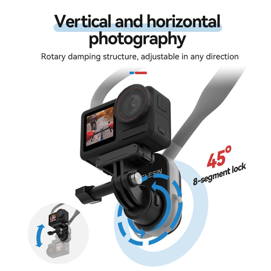 Telesin Neck Mount Quick Release voor GoPro - Extra Groot - GoPro Mounts