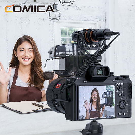 Comica VM10 Pro compacte microfoon voor telefoon en camera - met 3.5mm en USB-C - Richtmicrofoons