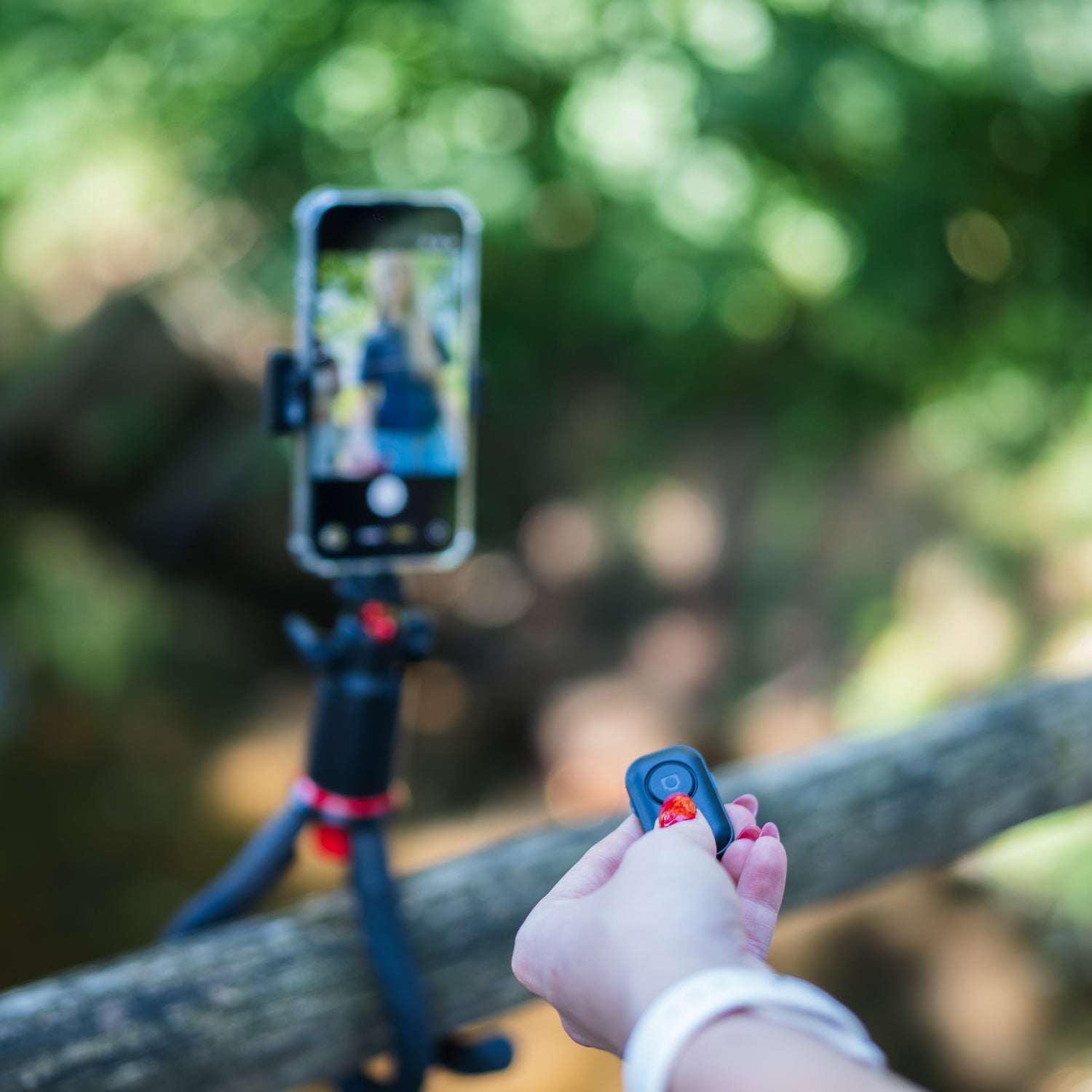 MOJOGEAR MG-TS1 Flexibel Selfie Stick Statief met Bluetooth Remote - Selfiesticks