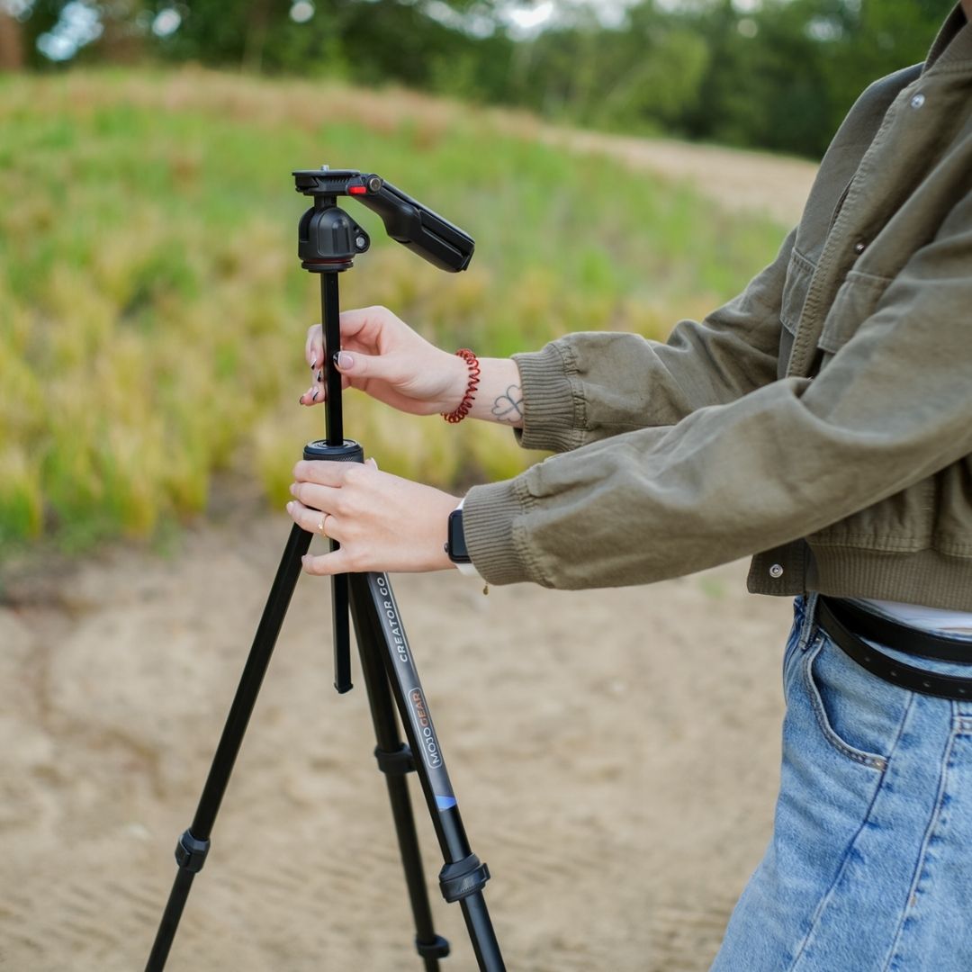 MOJOGEAR Creator GO KIT - Lichtgewicht reisstatief met Video Head & MagSafe mount 153 cm - Statieven en toebehoren