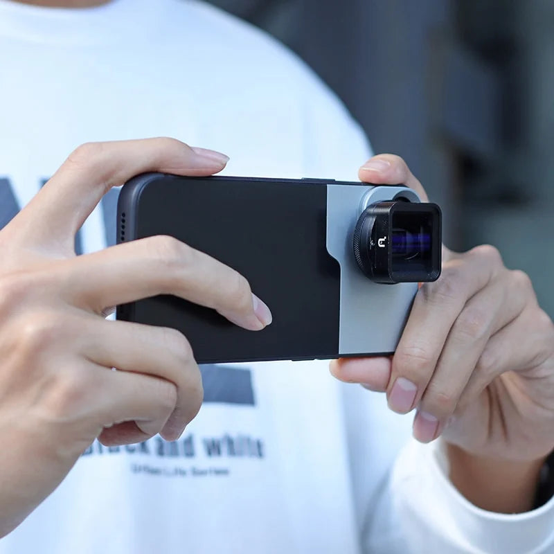 MOJOGEAR 17mm lens case voor iPhone 13 en 14 - Zwart/Grijs - iPhone 13 Pro Max - Overige producten