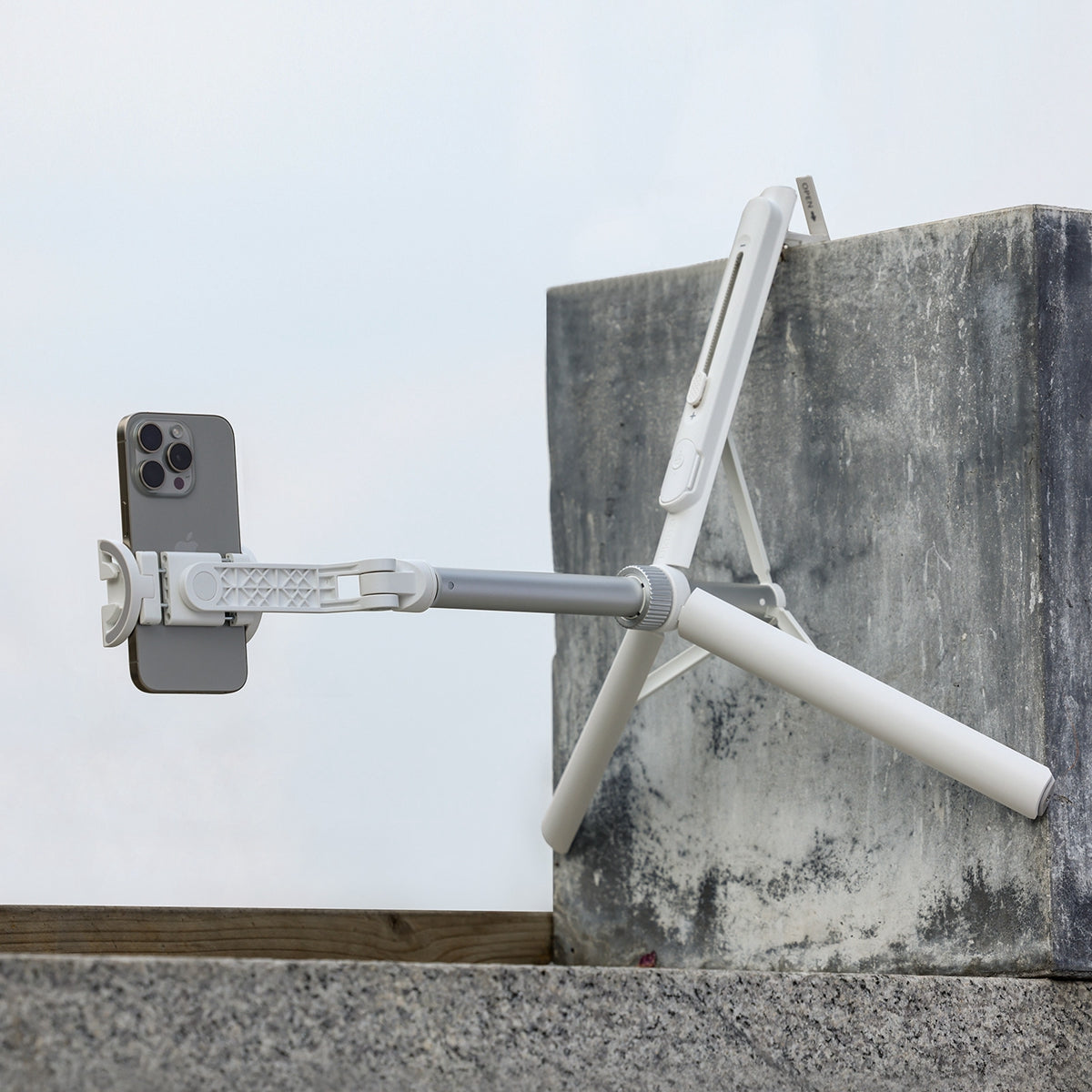 Ulanzi TT88 Overhead smartphone selfiestick - Wit