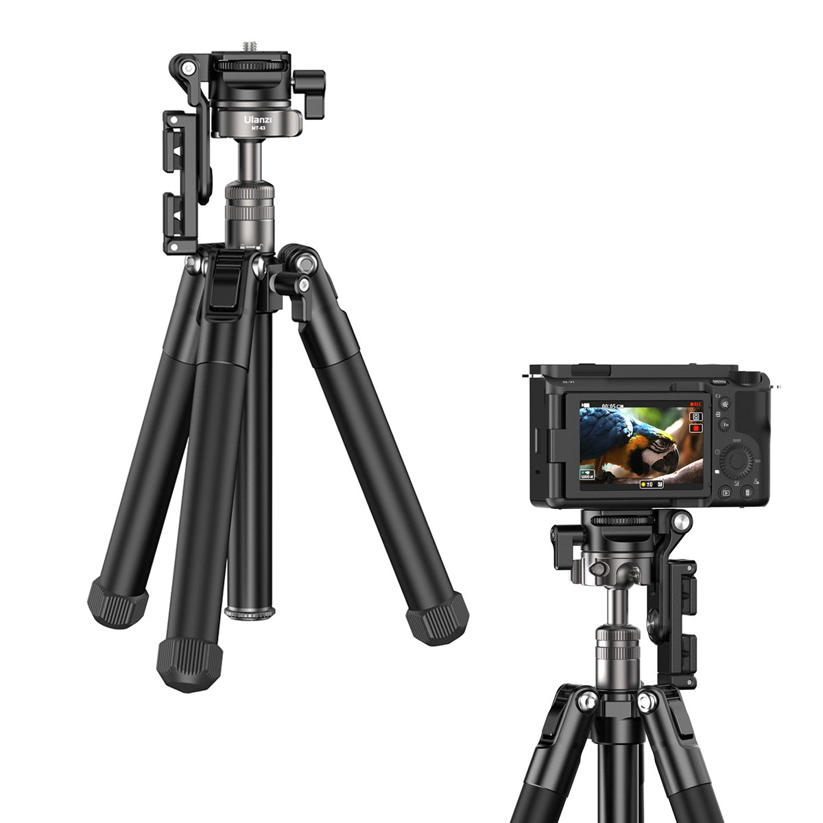 Ulanzi MT-63 lichtgewicht reisstatief 145cm met tel.houder - Statieven en toebehoren