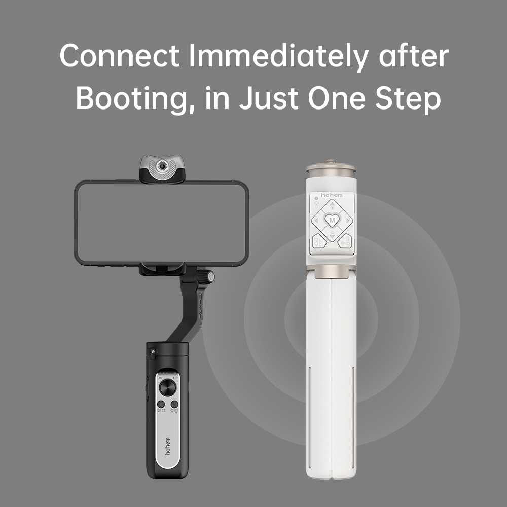 Hohem RS01 Selfie Stick Statief met Gimbal Remote - Zwart - Gimbal-accessoires