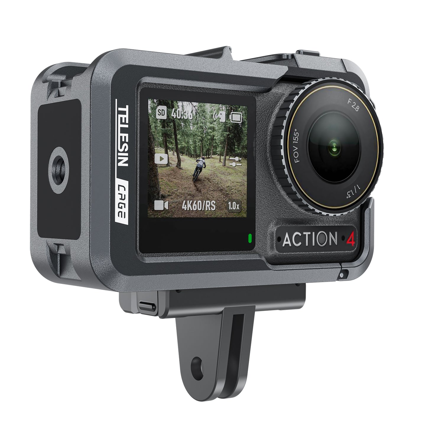 Telesin Metalen cage voor DJI Osmo Action 3/4 - GoPro Cases & behuizingen