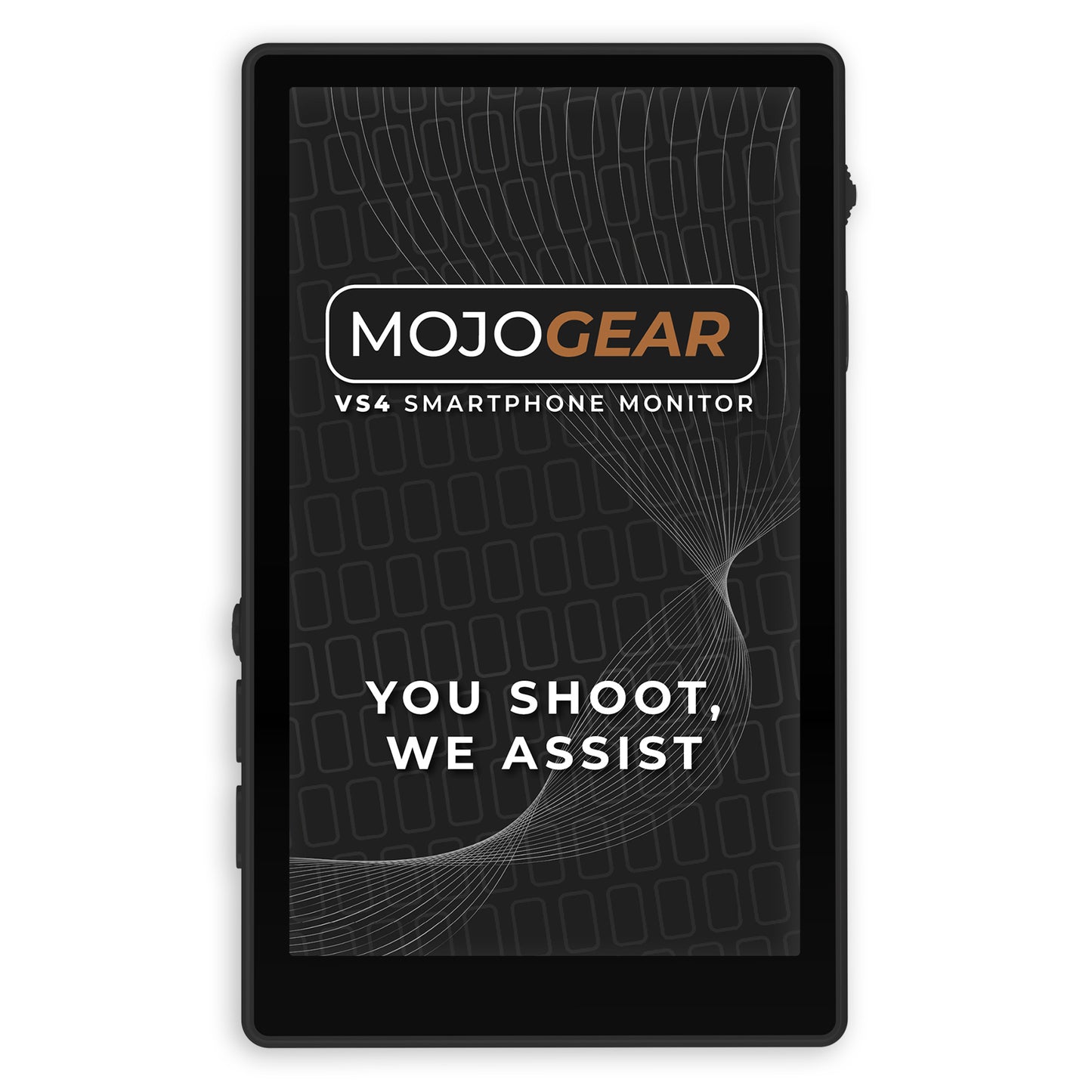 MOJOGEAR VS4 Touchscreen Selfie Vlog Monitor - Zwart -