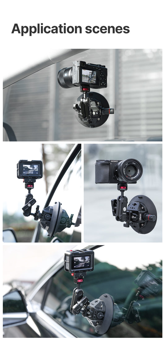 Ulanzi SC-02 Extra Sterke Zuignap 4.5 inch met magic arm voor camera - tot 3kg - Overige producten