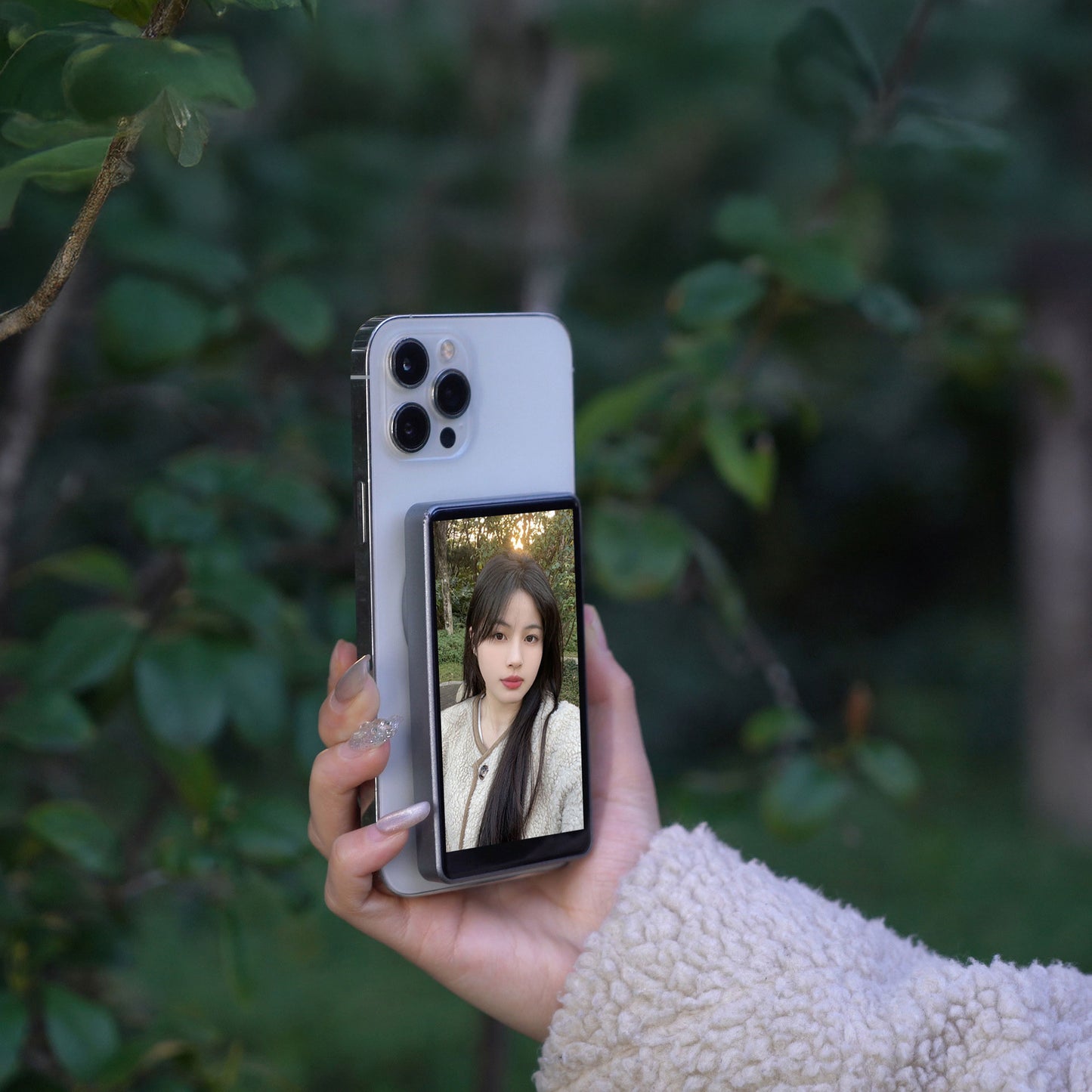 MOJOGEAR VS2 Selfie Vlog Monitor voor iPhone en Android - Wit - Overige producten