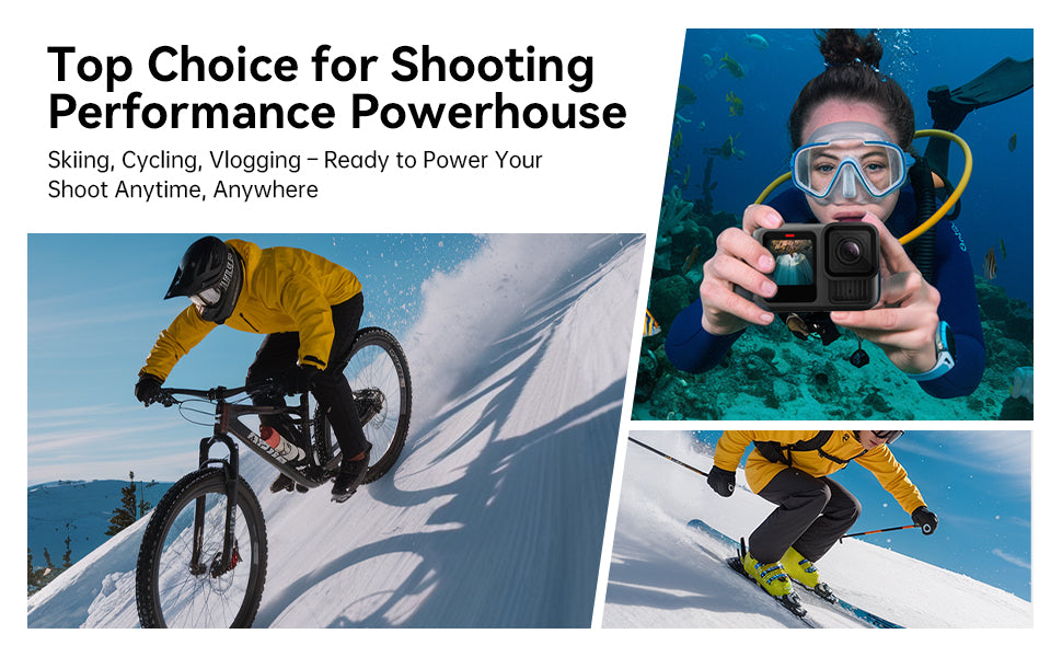 Telesin oplaadbare batterij voor GoPro 13 - 1950 mAh - GoPro Accu's en opladers