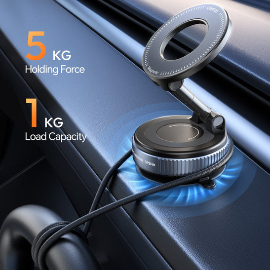 Ulanzi SK-25 MagMount Zuignap-houder voor smartphone - Magnetisch - Telefoonhouders