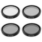 Telesin CPL+ND8/16/32 Lensfilterset (4-pack) voor Osmo Action 3/4 - Lenzen