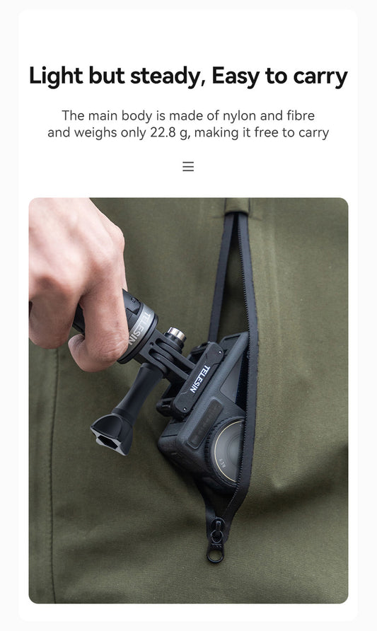 Telesin Dual Claw Mount Magnetisch - DJI Osmo Action 3/4/5 -