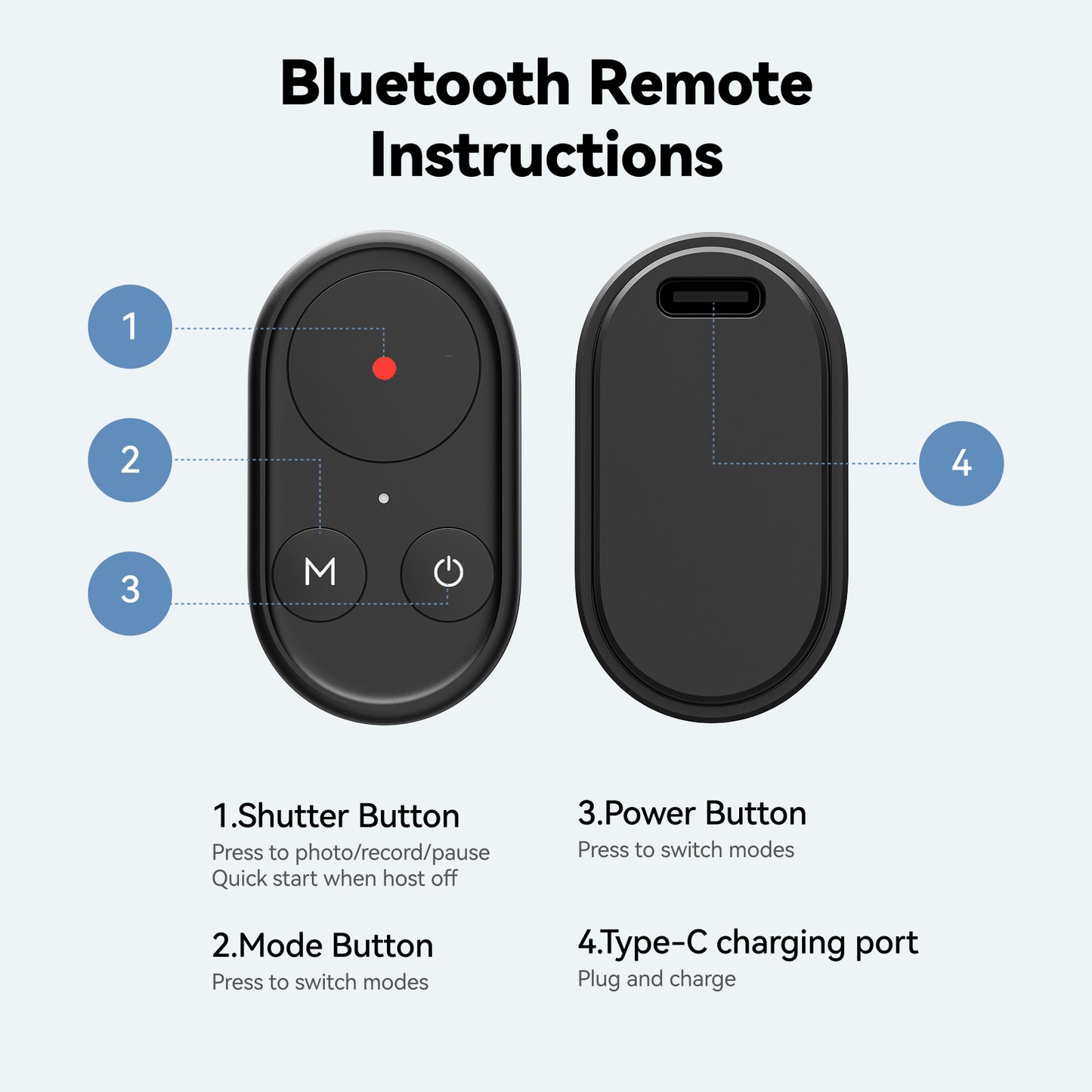 Perche à selfie Telesin pour vlogs, compatible GoPro, DJI et smartphones - Avec télécommande Bluetooth