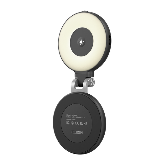 Telesin C03 MagSafe Selfie Light met spiegel – Zwart - Videoverlichting