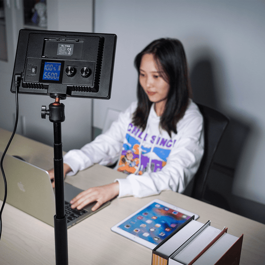 VIJIM K3 Desktop LED-videolamp voor streamen, YouTube en videobellen - Desktoplampen